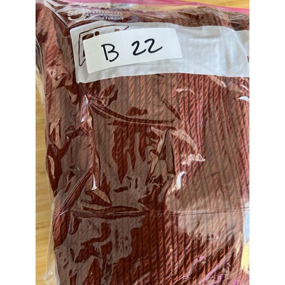 Free People Burnt Orange Open Back Floral Lace Mini Dress Women's SP 3/4 Sleeve - Picture 13 of 13